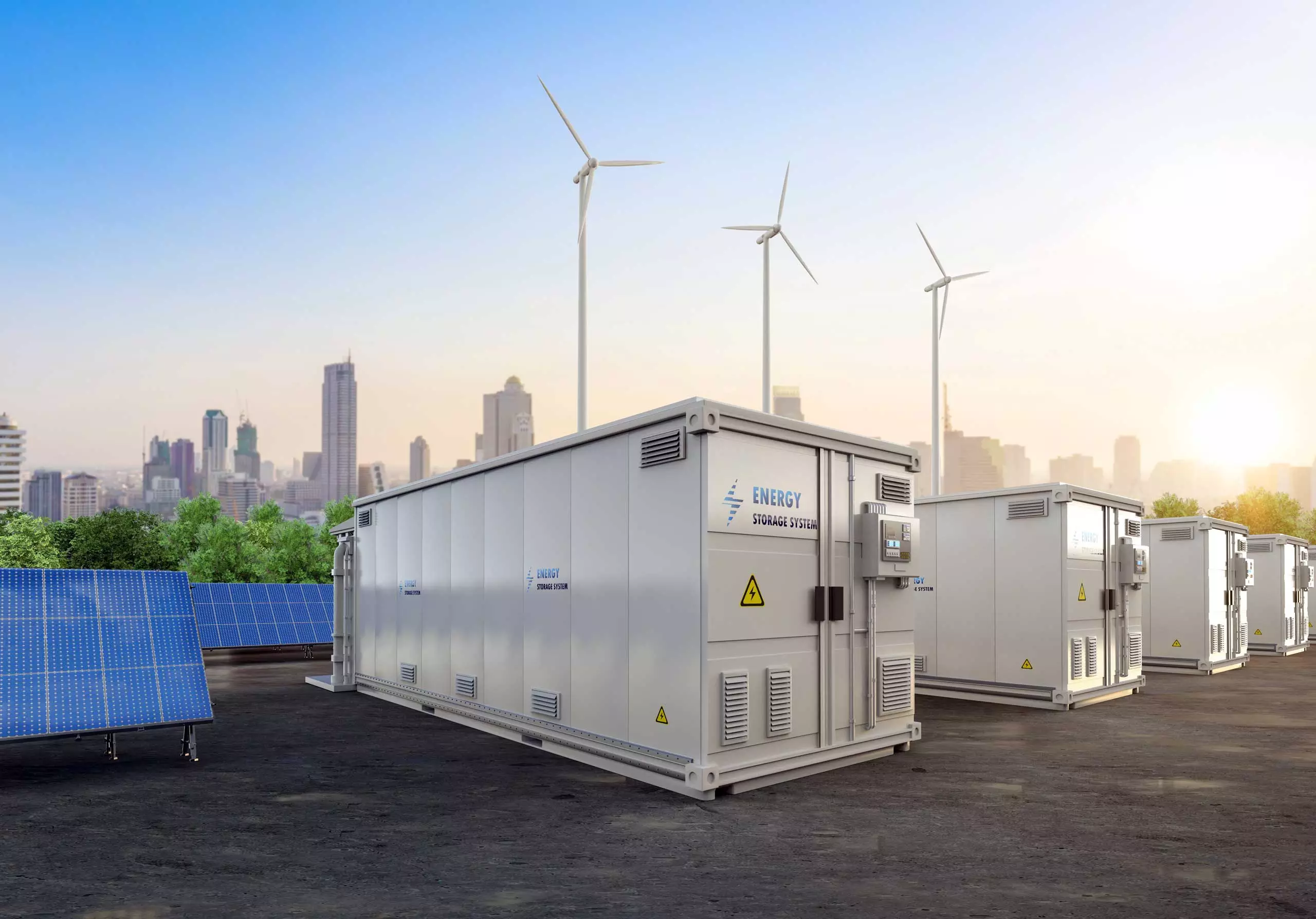 Photo of energy storage equipment