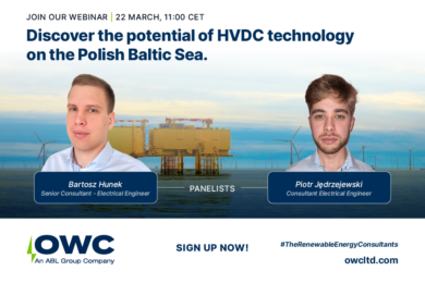 OWC presents a webinar on the potential of HVDC technology on the Polish Baltic Sea