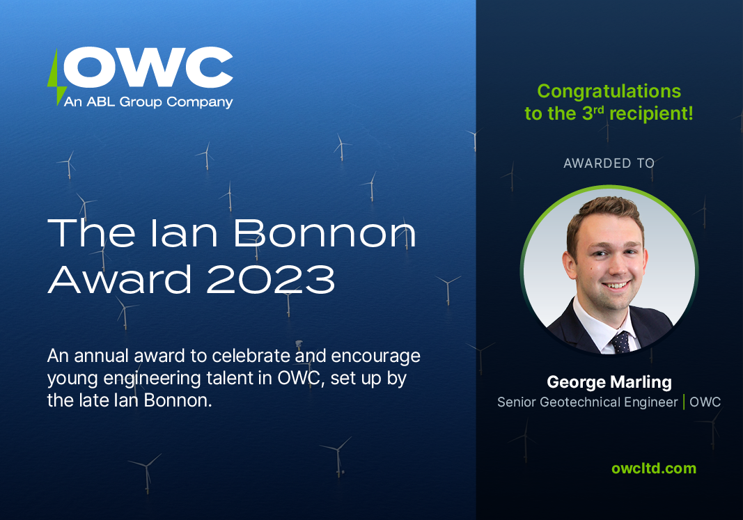 OWC presents The Ian Bonnon Award Winner 2023: George Marling