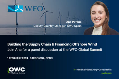 OWC discusses the supply chain and financing offshore wind, at WFO Global Summit