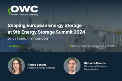 Discuss European energy storage deployment with OWC at the 9th Energy Storage Summit 2024