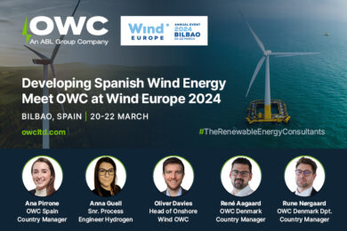 OWC at Wind Europe Bilbao, Spain | 20 – 22 March