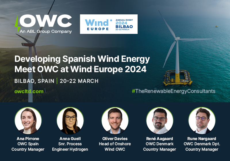 OWC at Wind Europe Bilbao, Spain | 20 – 22 March