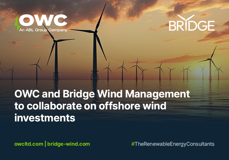 OWC and Bridge Wind Management to collaborate on offshore wind investments