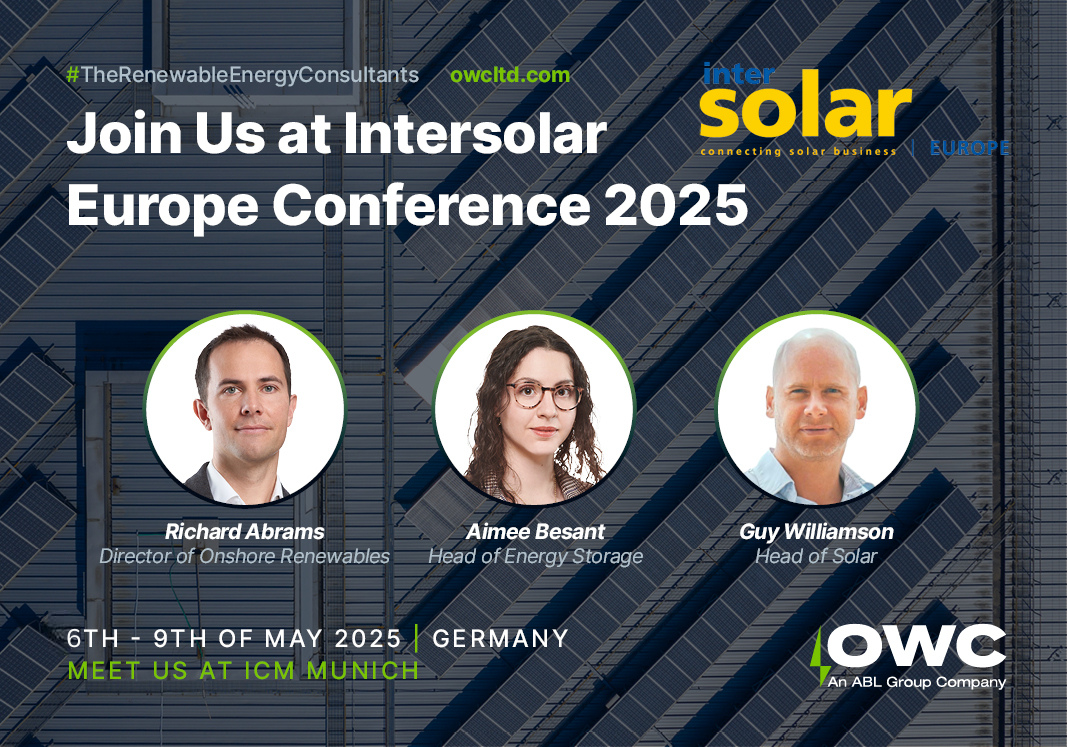 Join OWC at Intersolar Europe Conference 2025