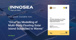 INNOSEA publishes paper on OrcaFlex Modelling for Floating PV Islands