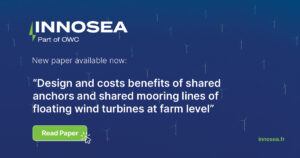 Innosea authors study on shared anchors and moorings in floating wind farms
