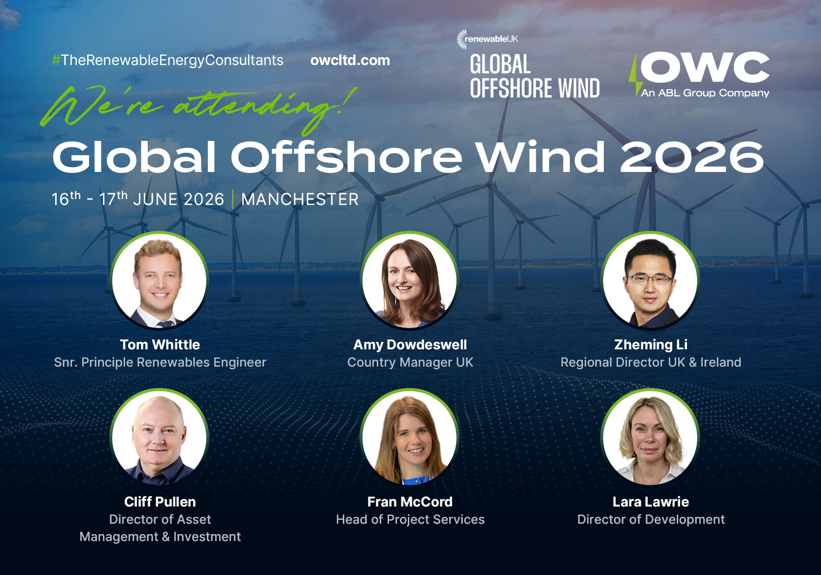 OWC at RenewableUK’s Global Offshore Wind 2026
