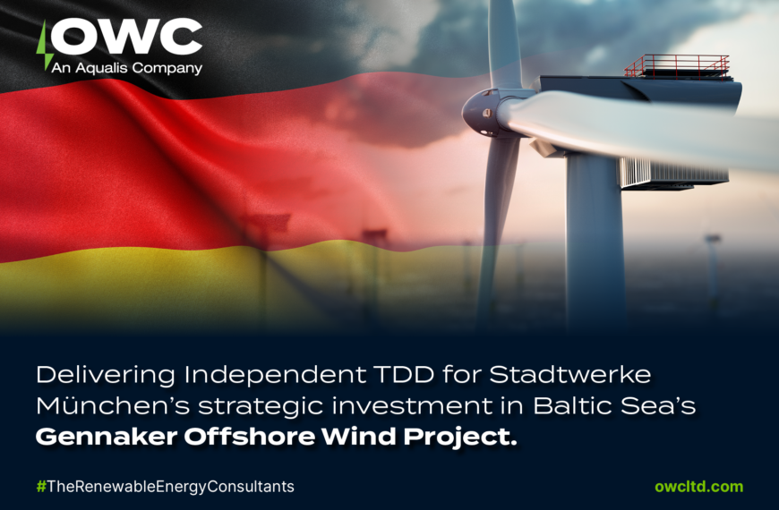 OWC Supports Strategic Investment in Baltic Offshore Wind Project Gennaker
