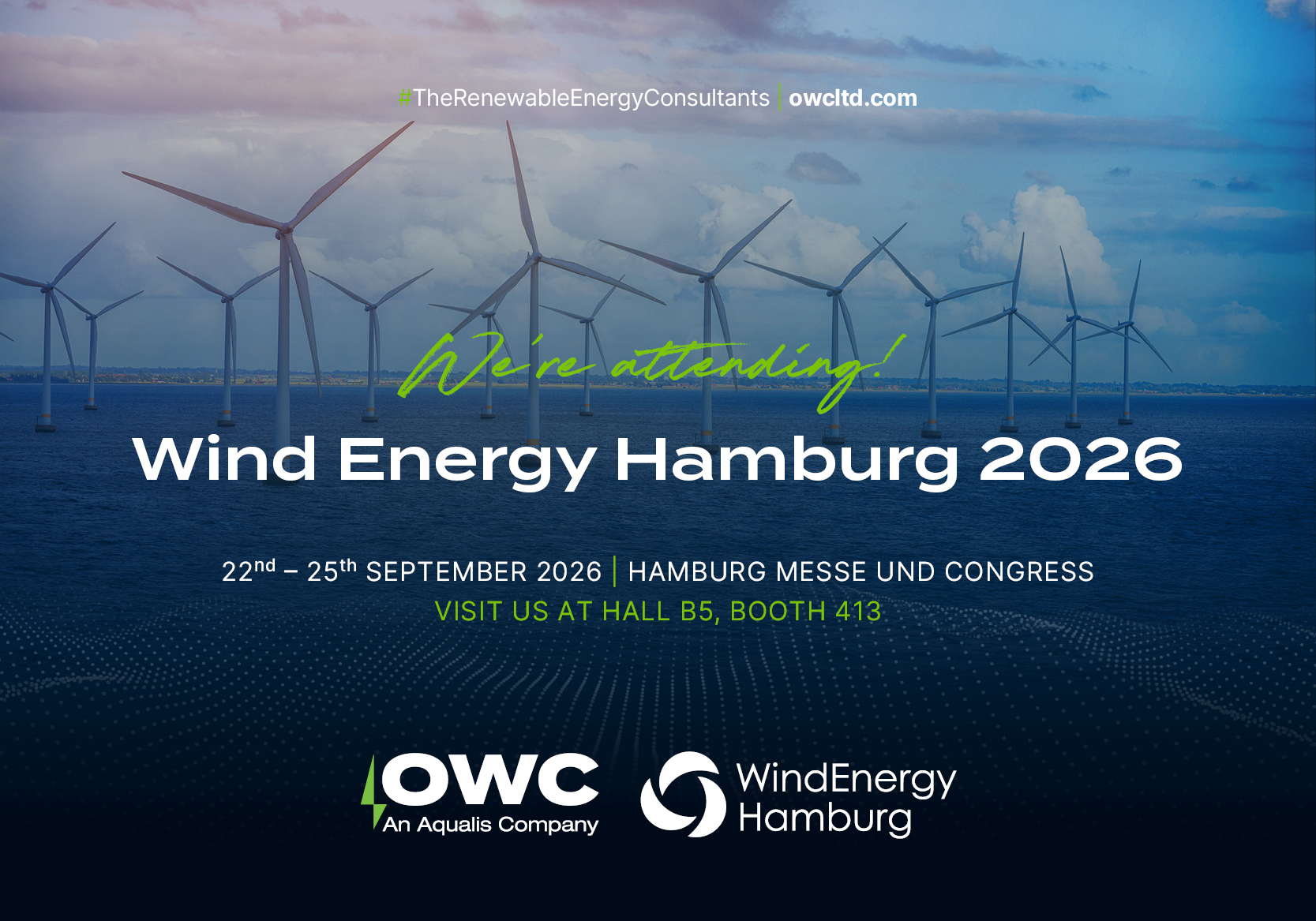 Join OWC at WindEnergy Hamburg 2026