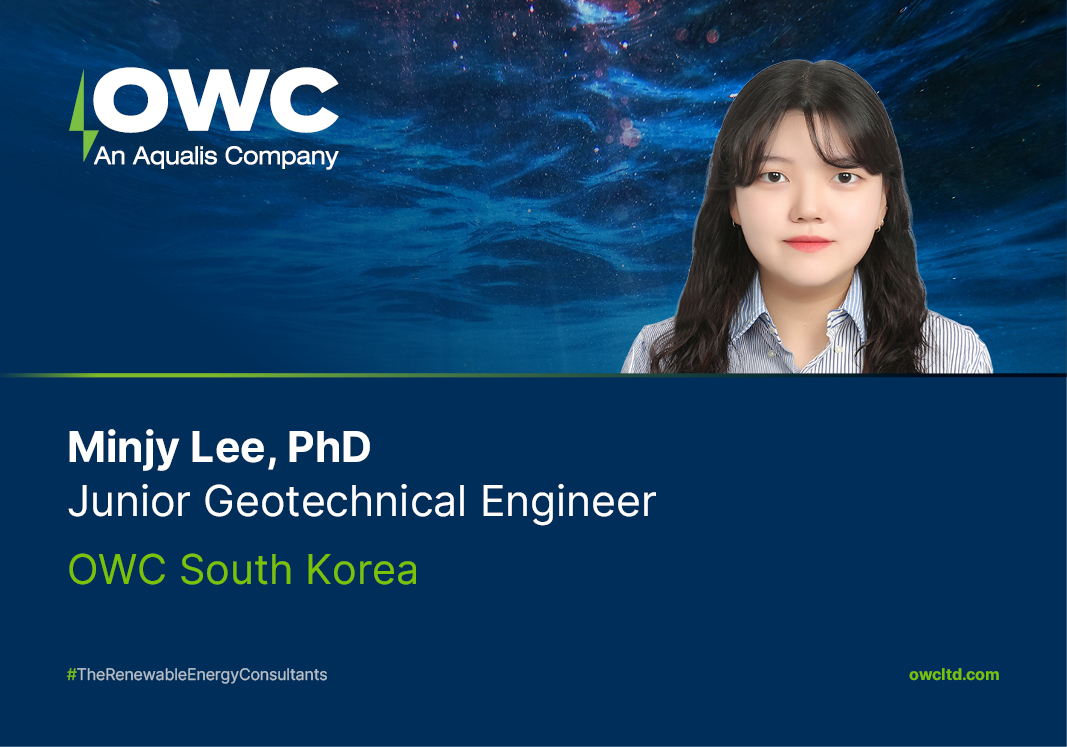 Meet the Team: Minjy Lee, PhD, Junior Geotechnical Engineer | OWC South Korea